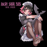 Angry Shark Babe Decal